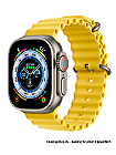 Apple Watch Ultra leasen, neues Design im Titangehäuse 49mm, Ocen Armband Gelb